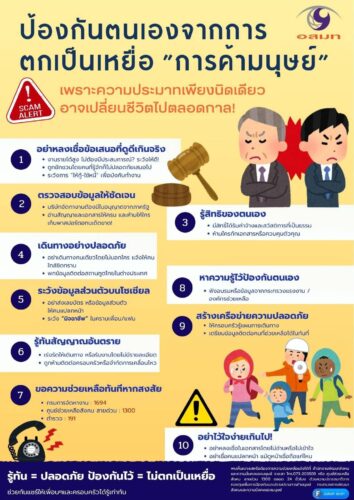 🔆ป้องกันตนเองจากการตกเป็นเหยื่อการค้ามนุษย์